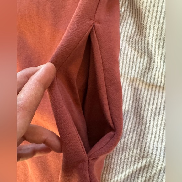 LAZYPANTS NWOT WOMEN’S TERRY FLEECE SHACKET/ terracotta - Picture 10 of 14